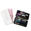 esowemsn PU Leather Tweezers Storage Bag Empty Small Tweezers Case Container for Eyelash Extension Tweezer Organizer Case Eyelash Eyeliner Makeup Tool Accessories(pink), pink, Portable view 3