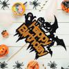 WRACKKIAR Happy Halloween Cake Topper-Ghost Birthday Cake Pick-Birthday Witch Cake Topper-Halloween Party Decoration Glitter Supplies(3) view 3