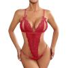 Sexy Lingerie Sets for Women Summers Sexy Nightwear Set Sexy Lace Lingerie for Women Sets Tight Hollow Out Lingerie Bodysuit Sexy Outfits Women Lingerie Sexy Underwear Lingerie Cosplay Costume us view 1