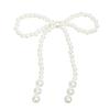10PCS White Imitation Pearl Bow Cake Decorations Birthday Party Bow Dots Cupcake Toppers for Children's Birthday Baby Shower Party Cake Decorations Supplies view 1