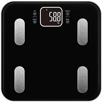 CAFFIA Body Fat Scale Smart BMI Scale Digital Bathroom Wireless Weight Scale, Body Composition Analyzer with Smartphone App sync with Bluetooth, 330 lbs