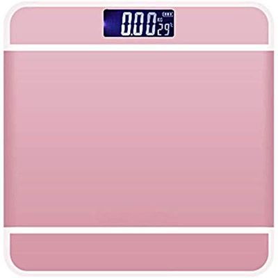 CAFFIA Digital Body Weight Bathroom Scale, Large LCD Backlight Display, High Precision Measurements, 440 Pounds (Color : Pink)