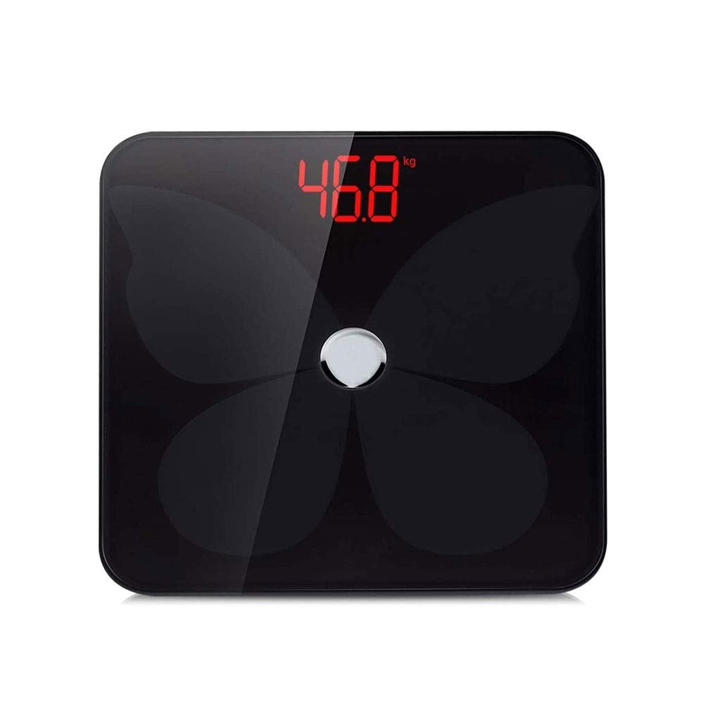 CAFFIA Bluetooth Body Fat Scale, Smart Wireless BMI Bathroom Weight Scale Body Composition Monitor Health Analyzer with Smartphone App for Body Weight, Fat, Water, BMI, BMR, Muscle Mass,400lbs