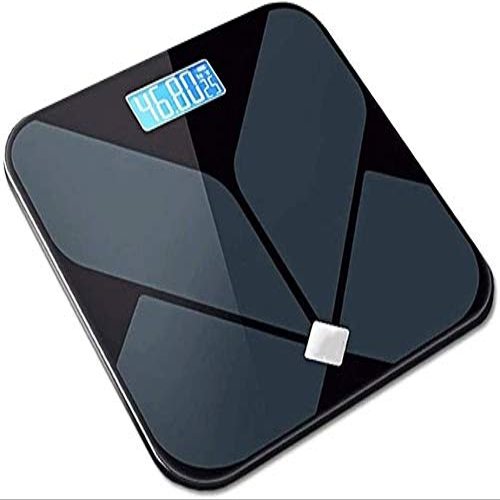CAFFIA Weight Scale, Precision Body Bathroom Scale, Digital Electronic Scale, Tempered Glass Easy Read Backlit LED Display, 330 Pounds