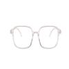 LTSRLL Large Sturdy Reading Glasses, Oversized Square Anti Blue Light Computer Goggle, Anti Eye Strain Unbreakable Readers (Color : Transparent, Size : +100) view 2