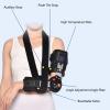 EvAnem Adjustable Elbow Brace Stabilizer Splint, Arm Injury Recovery, Hinged Rom Elbow Brace With Strap, Post Op Elbow Brace, Unisex Left Right Arms Optional,Left view 4