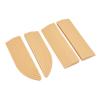 NDNCZDHC 4Pcs Sweeper Door Sill, Rubber Free Assembly Threshold Ramp, Threshold Ramp for Sweepers, Electric Scooters, Wheelchairs(Beige) view 1