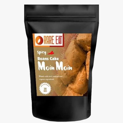 Spicy Beans Cake | Moin Moin |Ready to eat in 20 mins | Pack of 140g X 10| Vegan