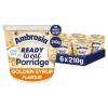 Ambrosia Low Fat Porridge Pots, Ready-to-Eat Golden Syrup Flavour With British Wholegrain Oats, 210 g (Pack of 6) view 1