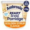 Ambrosia Low Fat Porridge Pots, Ready-to-Eat Golden Syrup Flavour With British Wholegrain Oats, 210 g (Pack of 6) view 3