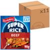 Batchelors Super Rice Beef Flavour Packet Ready Meal, 90 g (Pack of 11) view 1
