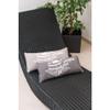 Ger3as Sauna Pillow, Travel Pillow, Cotton, 100% Sauna Cushion, 50 x 22 cm, Sauna Pillow (Light Grey/White) view 3