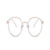 LTSRLL Retro Round Metal Reading Glasses, Sturdy Anti Blue Light Computer Readers, Anti Eye Strain Unbreakable Eyeglasses (Color : Golden, Size : +250) view 2