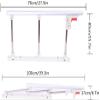 NOLLAM Medical Folding Bed Rail Guard Medical Safety Assist Handle Side Guard Hospital Bedside Grab Bar Fall Prevention for Elderly Adults Children Mobility Assistant Bar view 2
