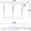Medical Bed Rail Safety Assist Handle for Elderly Seniors Adults Children Folding Bed Railing Guard Rails Handicap Medical Assistance Devices Hospital Bedside Grab Bar Bumper Mobility Assistant Bar view 2