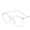 LTSRLL Retro Round TR90 Blue Light Blocking Reading Glasses Women, Cute Oval Computer Readers Spring Hinge, Anti Glare (Color : Clear, Size : +150) view 1