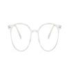 LTSRLL Retro Round TR90 Blue Light Blocking Reading Glasses Women, Cute Oval Computer Readers Spring Hinge, Anti Glare (Color : Clear, Size : +150) view 2