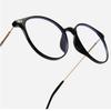 LTSRLL Retro Round TR90 Blue Light Blocking Reading Glasses Women, Cute Oval Computer Readers Spring Hinge, Anti Glare (Color : Black, Size : +0.00) view 4