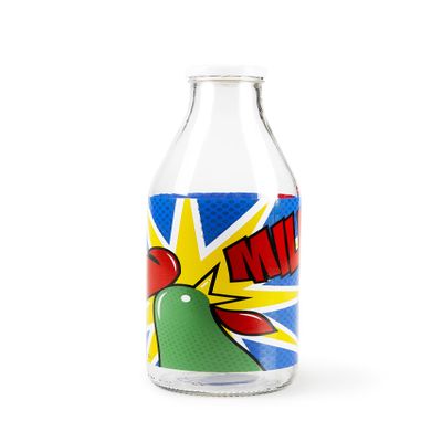 Excelsa Kellogg'S Milk Bottle, 1 Litre, Glass