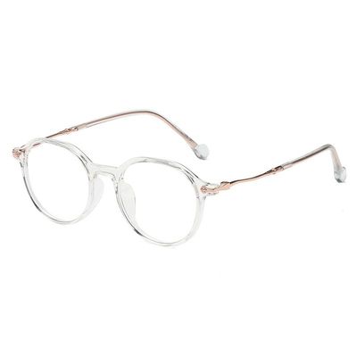 LTSRLL Classic Round Reading Glasses, Vintage Oval Anti Blue Light HD Computer Readers, TV Glasses, Anti Eye Strain Eyewear (Color : Transparent, Size : +150)