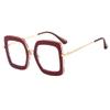 LTSRLL Oversized Square Reading Glasses, Thicken Sturdy Blue Light Blocking Computer Readers, Anti Eye Strain Eyeglasses (Color : Red, Size : +150) view 1