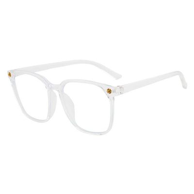 LTSRLL Oversized Reading Glasses, Ultra Light Blue Light Blocking Computer Goggle Readers, Anti Eye Strain Eyeglasses (Color : Transparent, Size : +100)