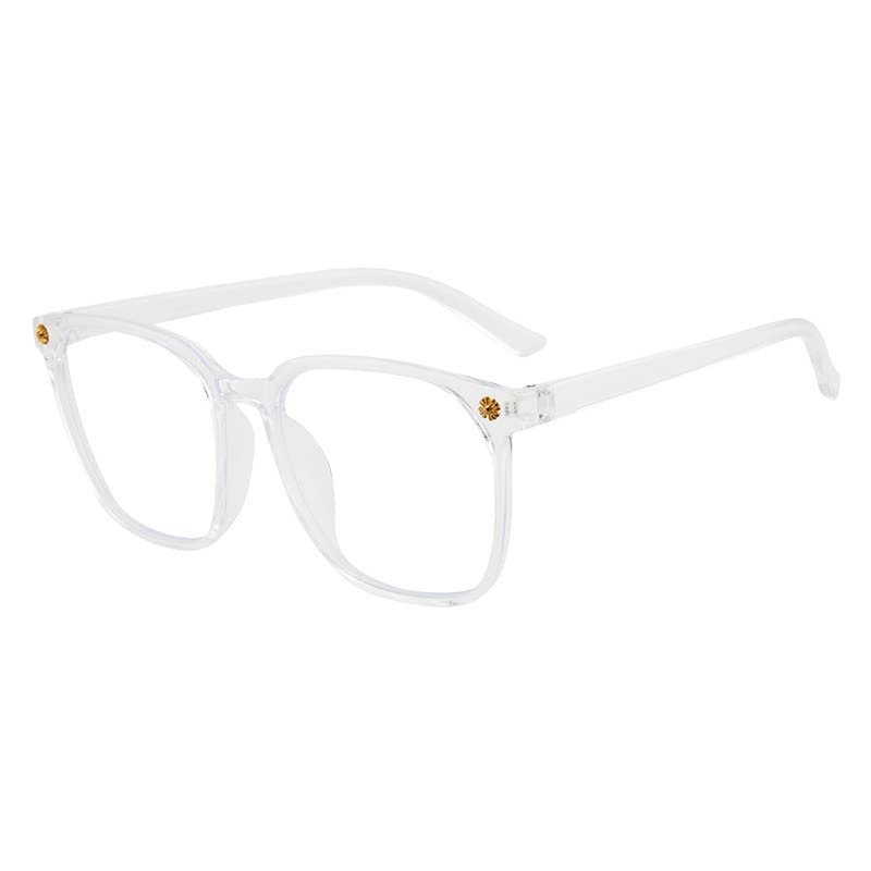 LTSRLL Oversized Reading Glasses, Ultra Light Blue Light Blocking Computer Goggle Readers, Anti Eye Strain Eyeglasses (Color : Transparent, Size : +100)