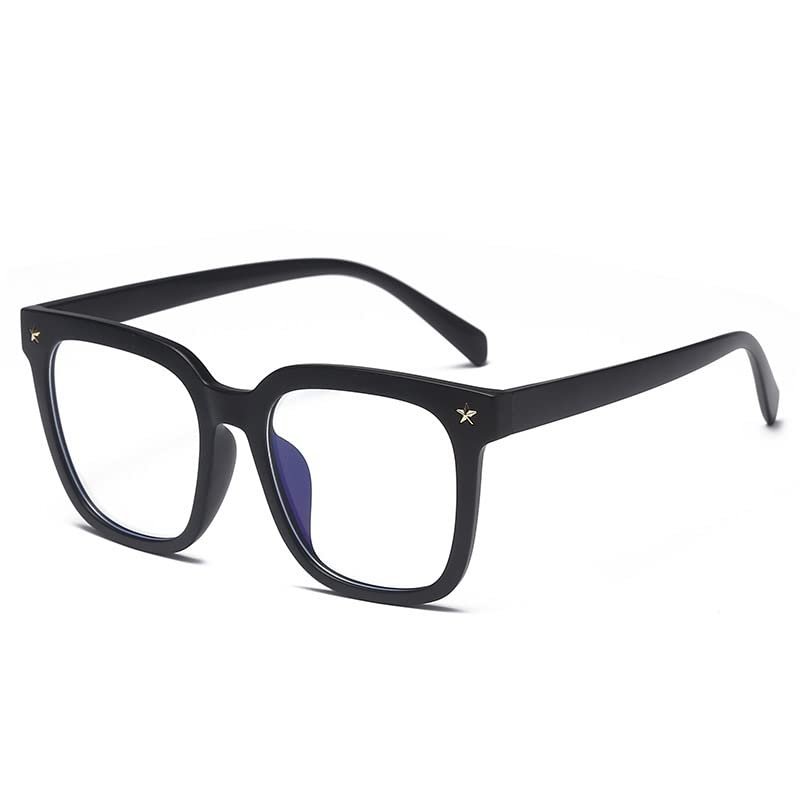 LTSRLL Oversized Reading Glasses, Sturdy Blue Light Blocking Computer Readers, Anti Eye Strain Presbyopic Eyeglasses (Color : Black, Size : +250)