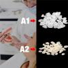 100 Pieces A1 Color Dental Temporary Crown Veneers Tooth Repair Kit Replacements for Missing Broken Tooth Fake Teeth Orthodontics Care (A1) view 3