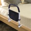 KenSyuInt Bed Assist Rail High-Carbon Steel Grab Bar Bedside Handrail with Storage Pocket Portable Bed Safety Rail Adult Bedside Standing Bar Safety Handle Guard view 1
