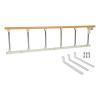 Medical Bed Rails Side Guard for Elderly Adults Portable Foldable Assist Handle Handicap Bed Railing Anti-Fall Bed Guardrail Yellow Wood Stainless Steel Side Handrail Bumpers Mobility Assistant Bar view 1