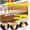 Medical Bed Rails Side Guard for Elderly Adults Portable Foldable Assist Handle Handicap Bed Railing Anti-Fall Bed Guardrail Yellow Wood Stainless Steel Side Handrail Bumpers Mobility Assistant Bar view 3
