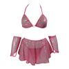 Sexy Lingerie Sets for Women Summers Sexy Nightwear Set Sexy Nightdress for Women Shiny Halter Strappy Teddy Underwear Mini Skirt Sexy Outfits Women Lingerie Sexy Underwear Lingerie Cosplay Costume view 2