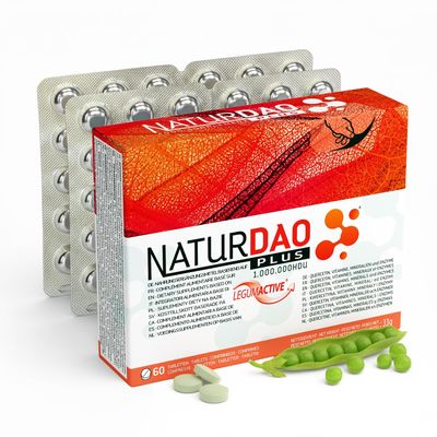 NATURDAO Plus DAO Enzyme 3,000,000 HDU per Day - Perfect Dosage with 1,000,000 HDU per Tablet (3 Tablets/Day) + 8 Co-Factors & Adjuvants, Quercetin, Catalase, Vitamins, Copper & Zinc