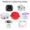 ANKROYU Wax Pots, Hair Removal Wax Silicone Inner Pot, Replacement Wax Pot for Wax Warmer, Beauty Silicone Hair Removal Waxing Bowl Accessory(Red) view 4