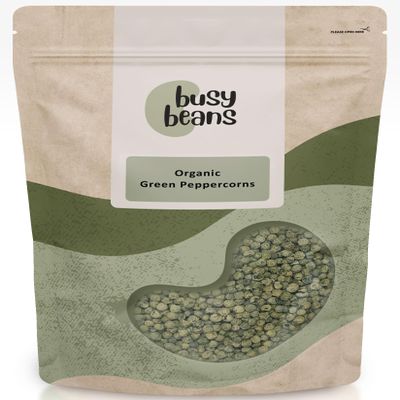Organic Green Peppercorns - Certified Organic - by Busy Beans Organic (100g)