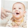 LALAFINA 6pcs Finger Toothbrush Silicone Sleeve for Boy Girl for Teething Sensory Training Safe and Soft view 3