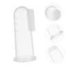 LALAFINA 3pcs Silicone Finger Toothbrush for Boy Girl Boy Girl Brush for and Sensory Play view 4