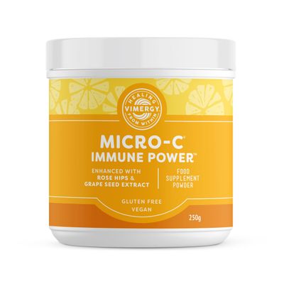 Vimergy Micro-C Immune Power, 139 Servings Vitamin C 1000mg Gentle ascorbic Acid Buffered Vitamin C Powder Immune & Nerve Support Benefits Bone & Cartilage Gluten-Free Vegan (250g)