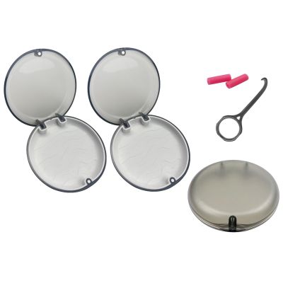 Aligner and Retainer Case, YOUYA DENTAL 2PCS Solid Orthodontic Aligner Retainer Case Denture False Box Clear Frosting Retainer Mouthguard Case Holder Protective Case for Oral Care Dentisty