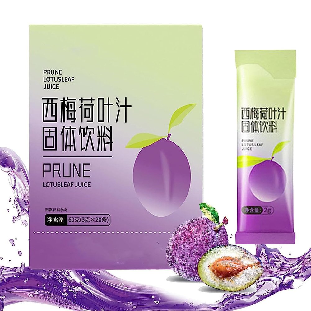 Prune Lotus Leaf Juice, Organic Prune Juice, Special for Fat People, Sweet and Sour, Often Used to Relieve Constipation