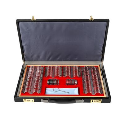 IINCOOY 266PCS Trial Lens Metal Optical Trial Lens Set Trial Frame Eye Protection Accessories Ophthalmic Trial Case Lenses With Aluminum Storage Case