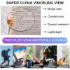 OCCI CHIARI Oversized Mens Reading Glasses 1.75 Square/Rectangle Readers Glasses for Men Medium Frame Reading Glasses Spring Hinge (Black, 175) view 4