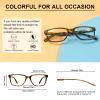 OCCI CHIARI Oversized Mens Reading Glasses Square/Rectangle Readers Glasses for Men Medium Shape Reading Glasses Spring Hinge (Brown, 125) view 3