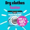 Boss It Tumble Dryer Ball Alternative to Plastic/Wool Tumble Dryer Balls, Saves Drying Time & Reduces Clothing Wrinkles, Ultra Reflective & Lightweight view 3
