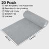 KitchLife Microfiber Cleaning Cloth Roll - Tear-Away Reusable Microfiber Paper Towels, Lint-Free, Washable, 20 Sheets for Kitchen, Car, Dishes, and Sensitive Surfaces (Grey) view 3