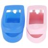 2Pcs Pulse Oximeter Fingertip Case, Portable Silicone Fingertip Pulse Monitor Protector for Travel Home (blue+pink) view 1