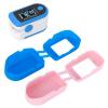 2Pcs Pulse Oximeter Fingertip Case, Portable Silicone Fingertip Pulse Monitor Protector for Travel Home (blue+pink) view 4