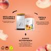 Wunder Flavoured Toothpick - Peach Ice - Refillpack - Plastic-Free Gum Alternative - Stop Nail Biting - Fresh Breath - Teeth Cleaning to Go - Sugar-Free, Vegan view 2