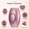 IPL Hair Remover, Mini Home Laser Permanent Hair Remover with 500,000 Flashes and 5 Energy Gears.for Body Face Bikini Area, Portable Lightweight Gifts for Women and Men (Rose Gold) view 2